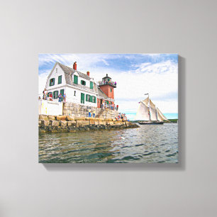Rockland Breakwater Lighthouse, Maine Canvas Print