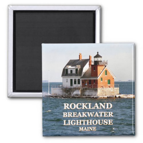 Rockland Breakwater Lighthouse Maine Magnet