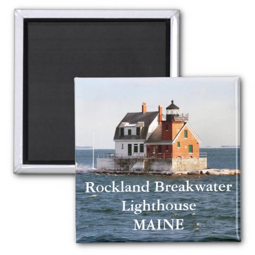 Rockland Breakwater Lighthouse Maine Magnet