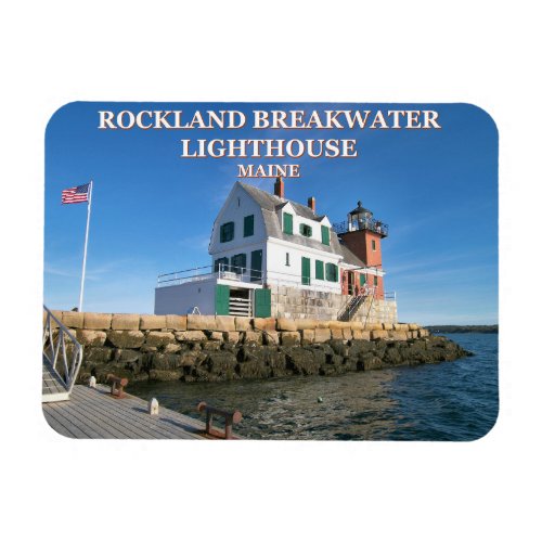 Rockland Breakwater Lighthouse Maine Photo Magnet