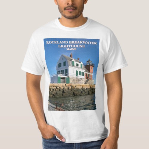 Rockland Breakwater Lighthouse Maine T_Shirt