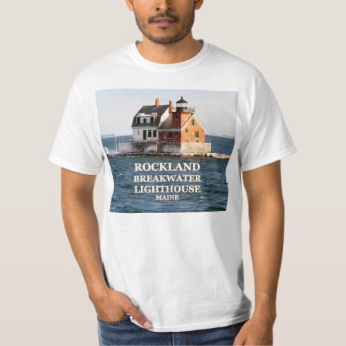 Rockland Breakwater Lighthouse Maine T_Shirt