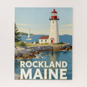Rockland Maine Lighthouse Travel Jigsaw Puzzle
