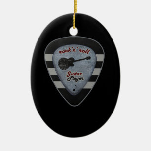 rock'n' roll forever ceramic ornament