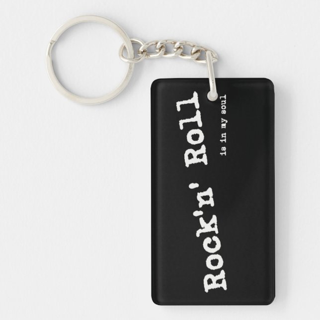 Rock'n' Roll Music Keychain (Front)