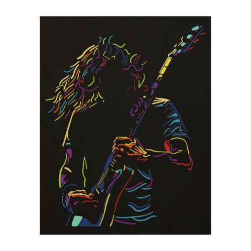 Rockn roll wood wall art