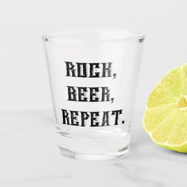 Rock'n'Roll Shot Glass (Front)