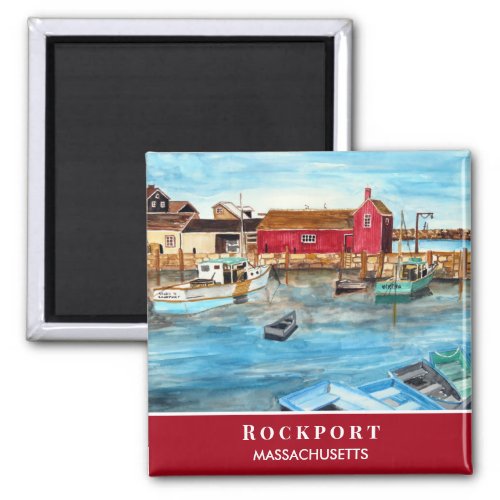 Rockport Harbor Massachusetts New England USA Magnet