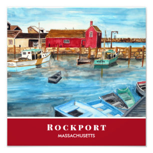 Rockport Harbor Massachusetts New England USA Photo Print