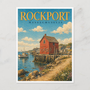 Rockport Massachusetts Motif No.1 GeoSaga Postcard