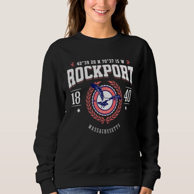 Rockport Massachusetts North Shore MA Nautical Bea Sweatshirt (Front)