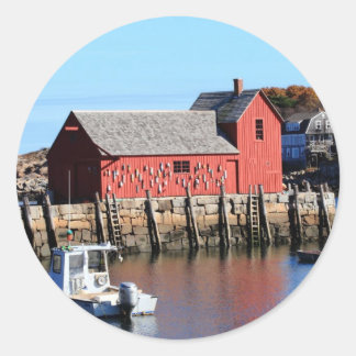 Rockport Motif Number 1 Classic Round Sticker