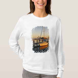 Rockport, Texas harbor at sunset T-Shirt