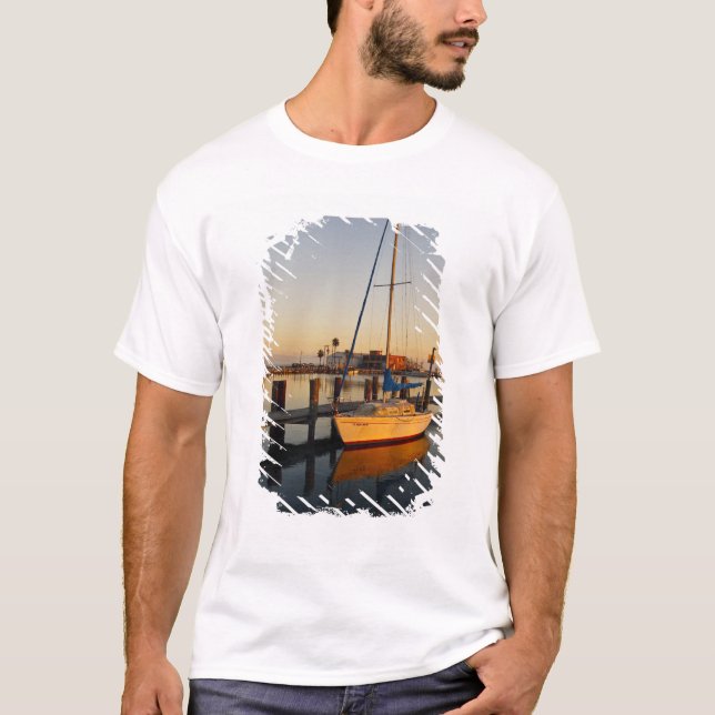 Rockport, Texas harbor at sunset T-Shirt (Front)