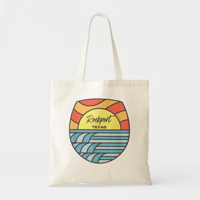  Rockport Texas TX Atlantic Sunrise Vacation Match Tote Bag (Front)