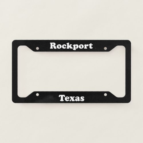 Rockport TX _ LPF License Plate Frame