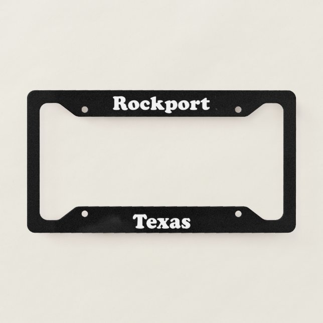 Rockport TX - LPF License Plate Frame (Front)