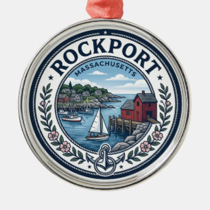Rockport USA Metal Ornament