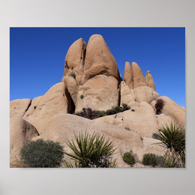 Rocks at Joshua Tree National Park Poster (Front)