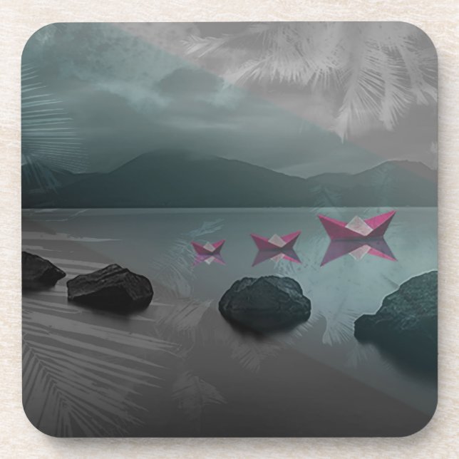 Rocks Beverage Coaster (Front)