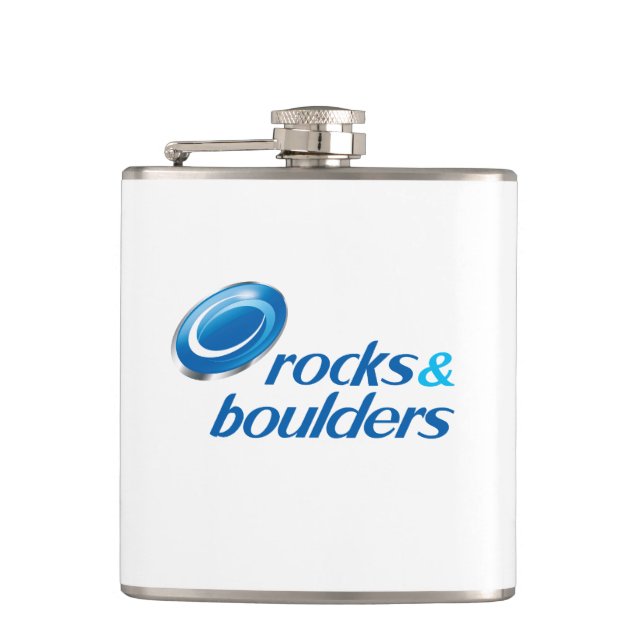 Rocks & Boulders (Parody) Hip Flask (Front)