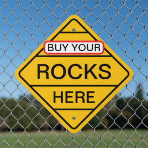 Rocks For Sale Landscaping Metal Sign