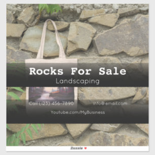 Rocks For Sale Vehicle Advertising Sticker