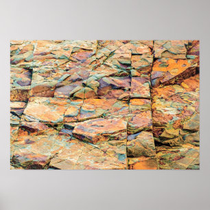 Rocks in Maine Nature 19" x 13" Archival Poster