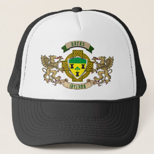 Rocks Irish Shield & Griffins Personalized Trucker Hat