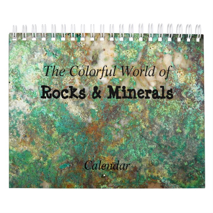 rock and mineral calendar 2021 Rocks Minerals Photo Calendar Zazzle Com rock and mineral calendar 2021