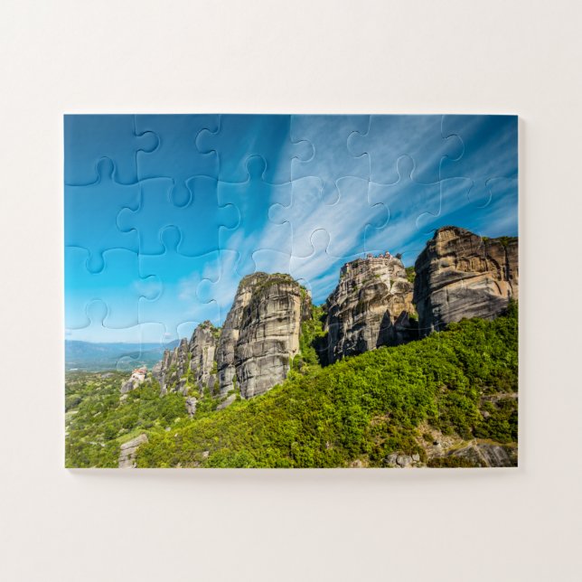Rocks & Monasteries of Meteora Greece  Jigsaw Puzzle (Horizontal)