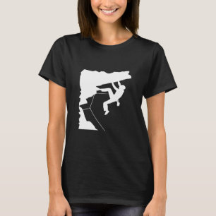 Rocks Mountain Climb Climbing Bouldering Hiker Tre T-Shirt