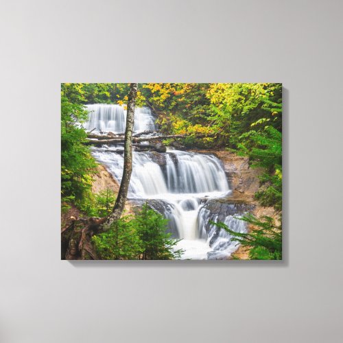 Rocks National Lakeshore Sable Falls Canvas Print