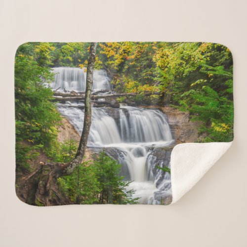 Rocks National Lakeshore Sable Falls Sherpa Blanket