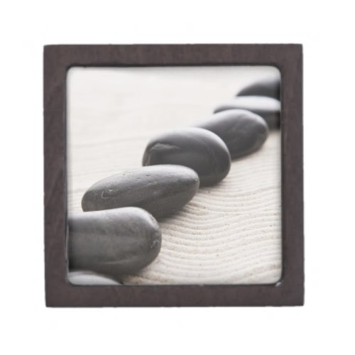 Rocks on sand keepsake box