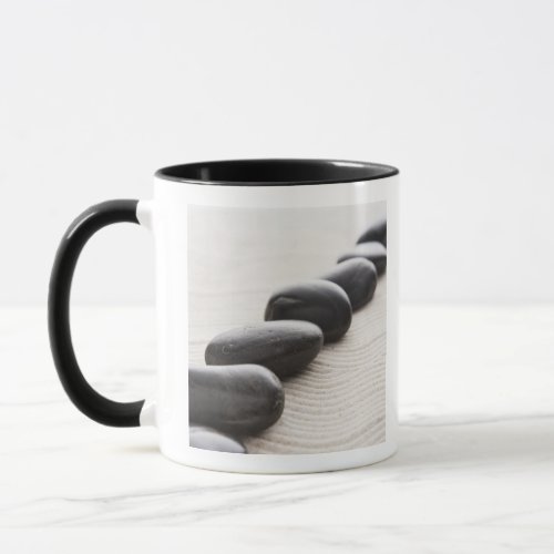 Rocks on sand mug