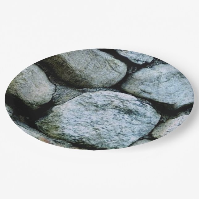 Rocks Paper Plates (Angled)
