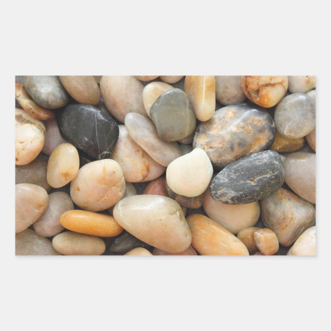 Rocks, Pebbles and Stones Rectangular Sticker (Front)