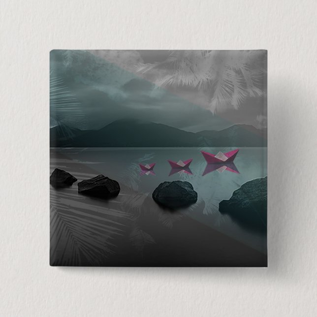 Rocks Pinback Button (Front)