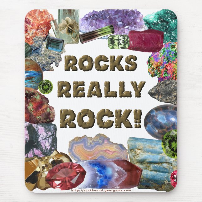 Rocks Really Rock Mouse Pad (Front)