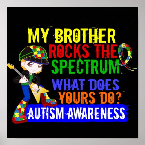 Rocks Spectrum Autism Poster