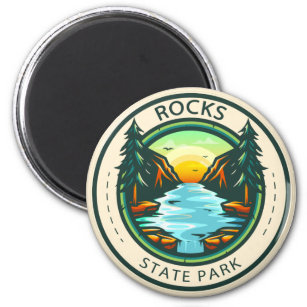 Rocks State Park Maryland Badge Magnet