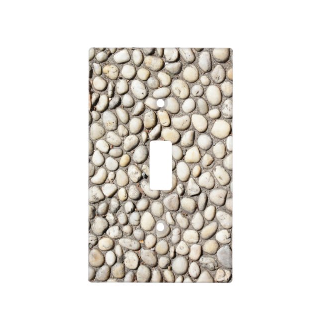 Rocks Stones Cobblestone Pathway Nature Photograph Light Switch Cover (Front)