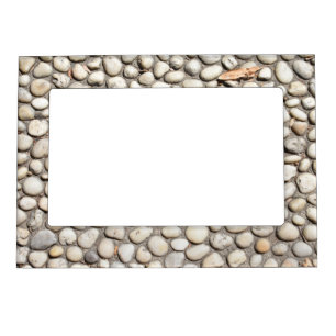 Rocks Stones Cobblestone Pathway Nature Photograph Magnetic Frame