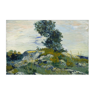 Rocks with Oak Tree, Van Gogh Oil Painting Acrylic Print