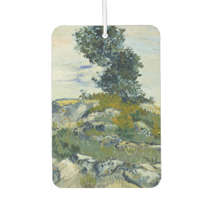 Rocks with Oak Tree, Van Gogh Oil Painting Air Freshener