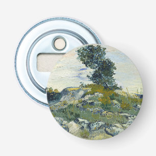 Rocks with Oak Tree, Van Gogh Oil Painting Bottle Opener