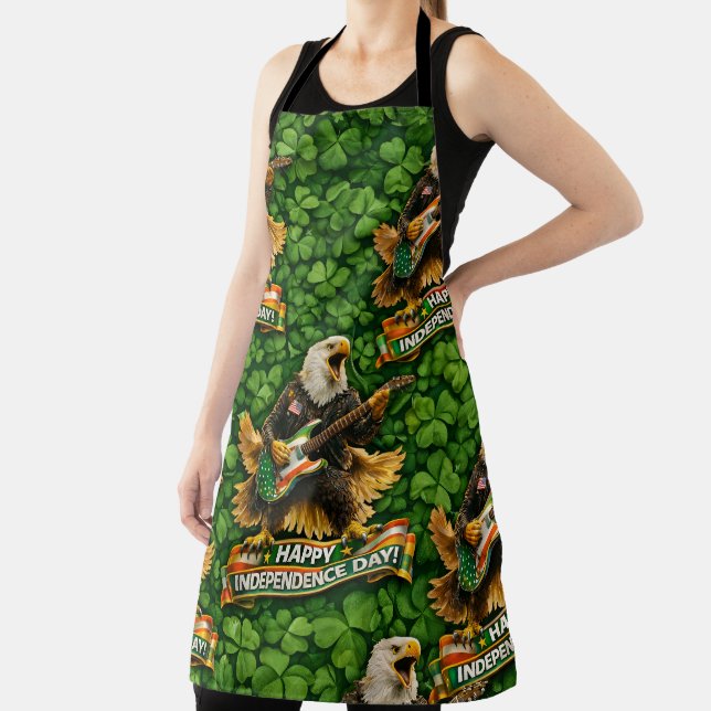 Rockstar American Eagle and clover Independence Da Apron (Insitu)