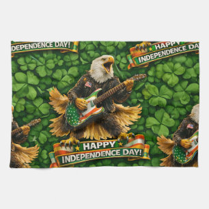 Rockstar American Eagle Independence Day tea towel