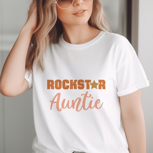 Rockstar Auntie T_Shirt